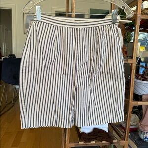 Vintage Striped Blue and White Shorts